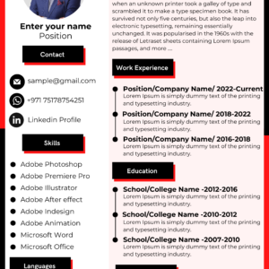 Dubai Resume Template – Achievement Focused