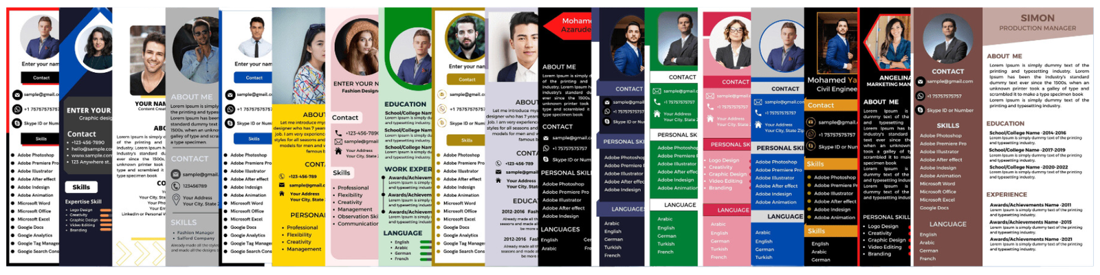 Dubai Jobs Resume Templates