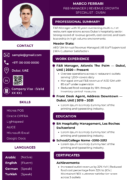 Food & Beverage Manager Resume Template Dubai 2026 — Elegant | Canva Editable ATS-Friendly