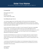 Dubai corporate executive cover letter template professional style Canva editable A4