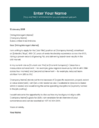 Dubai director level cover letter template modern corporate Canva editable A4