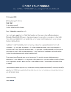 Dubai civil engineer cover letter template professional design Canva editable A4