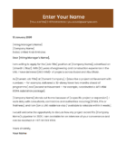 Dubai project engineer cover letter template modern professional Canva A4