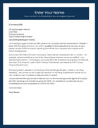 UAE accountant cover letter template professional design Canva editable A4