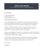 Dubai investment banking cover letter template premium style Canva A4
