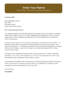 UAE Financial Analyst Cover Letter Template | Modern Design | Canva