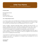 UAE first job cover letter template professional style Canva A4