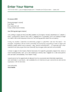 Dubai Junior Professional Cover Letter Template | Contemporary Design | Canva
