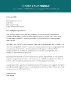 Dubai healthcare professional cover letter template modern design Canva A4