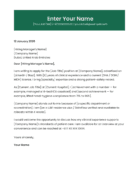 Dubai nurse cover letter template classic medical design Canva A4