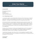 UAE medical professional cover letter template contemporary style Canva A4