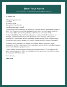 UAE hotel manager cover letter template modern style Canva A4