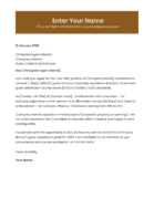 Dubai tourism professional cover letter template premium design Canva A4
