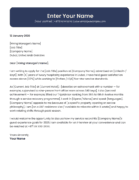 UAE food and beverage manager cover letter template professional Canva A4