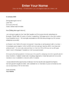 Dubai sales professional cover letter template modern design Canva A4