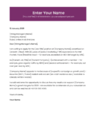 Dubai HR professional cover letter template premium design Canva A4