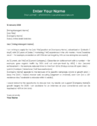 UAE digital marketing cover letter template contemporary style Canva A4