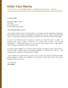Dubai business development cover letter template classic professional Canva A4